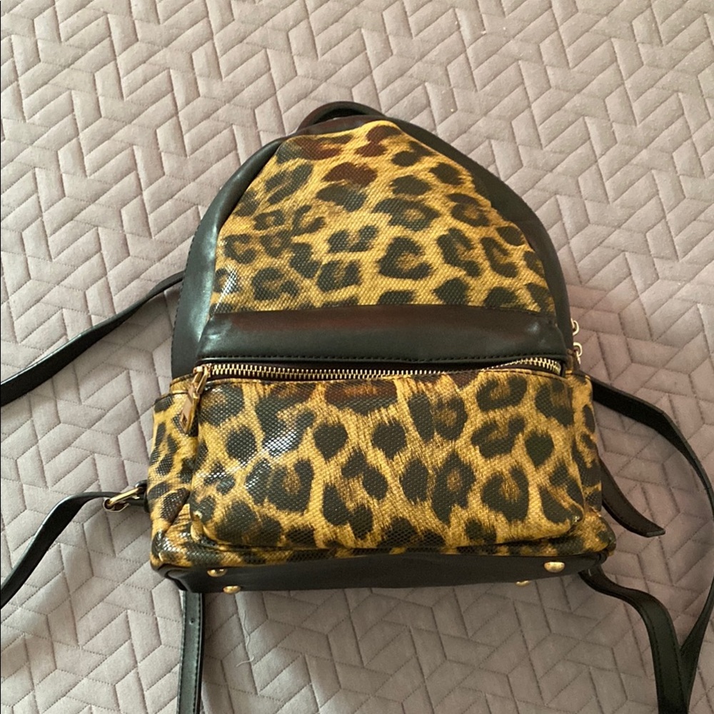 Leopard Print Backpack